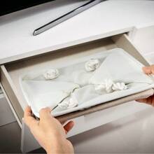 Foldable Storage Box Shelf Baskets With Handles Fabric Storage Baskets For Shelves Wardrobes And Closets Durable And Lightweight Home Organizer - 卡其色 - 查看 6