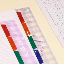 Sanrio 1 Pieza Cuaderno de hojas sueltas de gran capacidad tamaño B5 con diseño de dibujos animados, cuaderno de notas, diario de planificación, suministros de papelería, útiles escolares, estilo simple, versión coreana fresca, diseño creativo con corazón, suministros de oficina, material de estudio, esencial para exámenes de posgrado y corrección de errores