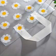 5-50 piezas Bolsas de regalo con tema de margaritas vibrantes - Resistentes al agua y multiusos, adecuadas para empaquetar cosméticos, prendas de vestir y suministros para fiestas