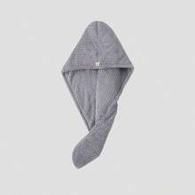 4 件装珊瑚绒柔软发巾，速干吸水菠萝纹理浴帽，成人适用