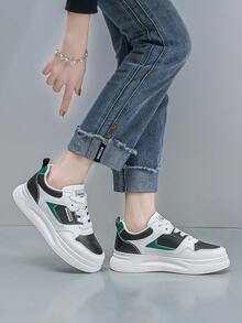 2025 New Arrival Women's Thick Sole Casual Sneakers, College Style, Versatile, Student Leisure Sports Shoes