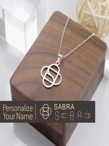 1 Custom Name Logo Melon Seed Clasp Pendant Necklace, Simple Personalized Elegant One-Of-A-Kind, Suitable For Daily Collocation, Holiday Gifts (The Pattern Of The Same Name Is Not Unique) - Multicolor 3 - View 6