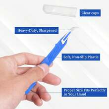 1/3/5/10pcs Seam Ripper, Razor-Style Lint Remover With Protective Cover, Suitable For Sewing, Crafts, Embroidery And More - Multicolor - View 5