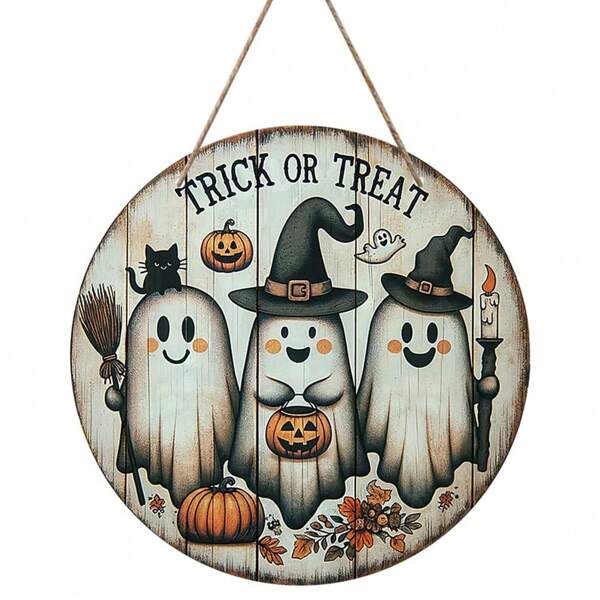 Halloween Home Decoration Halloween Ghost Wooden Mark Creative Decoration Brand,Christmas