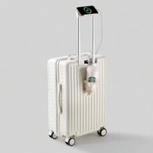 Maleta de mano de 20 pulgadas para negocios, diseño de apertura frontal, gran capacidad para estudiantes universitarias, modelo nuevo 2025, ruedas giratorias, maleta de viaje, adecuada para vacaciones, luna de miel, candado con contraseña, duradera, variedad de colores, ideal para viajes familiares de fin de semana a corta distancia