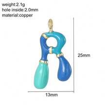 1pc A-Z Initial Letter Pendant, DIY Balloon Letter Pendant Jewelry Making Charm, Delicate Letter Pendant Accessory, Suitable For Daily Matching - Multicolor - View 20