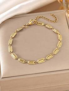 1 chiếc vòng tay phong cách Bohemian dành cho nữ, vòng tay bằng thép không gỉ, thiết kế tối giản, nhẹ và thanh lịch, thích hợp để đeo hàng ngày và tụ tập, là món quà trang sức lý tưởng cho các bé gái và quà tặng người yêu, trở lại trường, quà tặng cho mẹ, Halloween, những vật dụng cần thiết cho bãi biển - Vàng - Xem 13