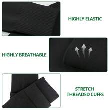 1 Set Football Sports Accessories - Including Grip Leg Warmers, Sports Sock Sleeves, Football Shin Guards, Sports Bandages, Breathable, Knitted Fabric, Multi-Color, Suitable For Men And Women