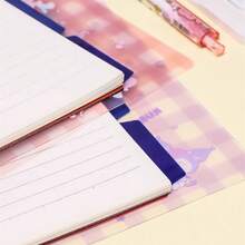 Sanrio 1 Pieza Cuaderno de hojas sueltas de gran capacidad tamaño B5 con diseño de dibujos animados, cuaderno de notas, diario de planificación, suministros de papelería, útiles escolares, estilo simple, versión coreana fresca, diseño creativo con corazón, suministros de oficina, material de estudio, esencial para exámenes de posgrado y corrección de errores