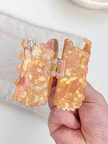 1 件水豚发夹 - 大号防滑夹，适合女士，可爱动物情人节礼物，波西米亚风时尚发饰，时尚发夹，女士爪夹，秋季配饰，秋冬度假装扮女士 - 彩色 - 查看 6