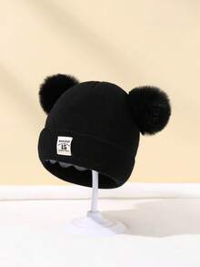 3 件套婴儿冬帽套装 - 适合幼儿男孩和女孩的柔软针织帽，保暖婴儿帽 - 彩色 - 查看 8