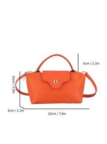 1pc Women's Casual Tote Bag, Versatile Solid Color Shoulder Bag, Boston Style Fashion Crossbody Bag