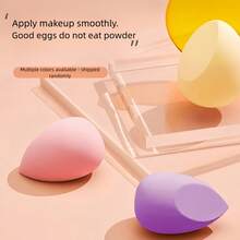8件/4件装美妆蛋套装，超柔软、弹力十足，干湿两用，多色可选，专业化妆工具，适合所有肤质，可用于化妆、家居装饰、梳妆台、旅行、卧室等场合，是化妆的理想之选。产品标签：粉扑、美妆蛋、散粉扑、化妆海绵、圣诞礼物、化妆工具、平价好物、礼品、女士礼品、圣诞礼物、赠品、旅行必备。 - 彩色 - 查看 8