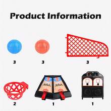 Desktop Basketball 2-Player Interactive Game, Parent-Child Cognitive Toy [Random Color Accessories] - Multicolor - View 5