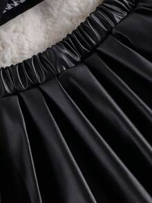 Infant/Toddler Girls 3pcs Set: Plaid Rose Button Detail Fashion Skirt, Beret Hat, Versatile Chic For Daily, Outdoor, School, Vacation, Commute, Spring/Autumn