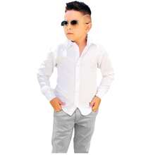 Miguelito Moda Infantil Children's Formal Clothing Page Boy Assorted Colors With Tie And Suspenders - Long Sleeve Shirt And Pants From 1 To 16 Years Old For Weddings And Grooms. - 灰色 - 查看 6