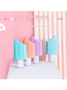 6 Stücke süße, bunte Eiscremeförmige Markerstifte, Mini-Marker für Jungen, Mädchen, Studenten, Bürobedarf, für Schulbedarf, Schulanfang