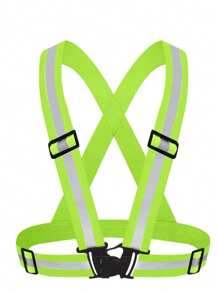 1 件反光背心，适合夜间跑步和运动，弹性反光带反光背心万圣节配饰，万圣节服装秋冬配饰万圣节服装，适合青少年、青年、男士、休闲、户外、运动、度假、毕业礼物、生日、日常穿着