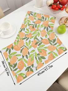 2 件简约多风格 PU 皮革餐垫，可水洗，易清洁，擦拭干净，防滑，餐桌垫，节日婚礼派对节日装饰