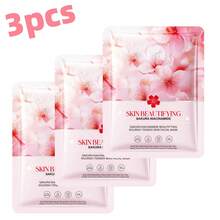 1/3/5/10片樱花烟酰胺亮白面膜，保湿，补水，滋养护肤面膜 - 彩色 - 查看 8