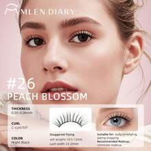 [Soft Magnetic] MLen Diary Magnetic Eyelash Case - Reusable Soft Magnetic Eyelashes, No Glue Or Eyeliner Needed, Waterproof, Lightweight And Natural, 10-12 Mm, Includes Pouch And Brush, Magnetic Eyelashes Are Reusable! - phong cách - Xem 21
