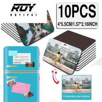  Royipai Different 6Pcs Customizable Logo/Text/Image Magnetic Refrigerator Stickers, 6Pcs Personalized Photo Refrigerator Magnets, Custom High-Quality Fridge Photo Magnets, Photo Memorabilia, Unique Gifts, Magnetic Photo Refrigerator Stickers, Gifts For Family, Mother, Wife,Multi-Functional,Adjustable,Durable,Ornamental,Reusable,Exquisite,Adorable,High-Quality,Modern,Colorful,Cute,Comfortable,Stylish,Custom,Personalized,Unique,Ideal Gifts For Him,Ideal Gifts For Her,Boyfriend,Girlfriend,Dad,Mom,Family,Friends,Son,Daughter,Office,Tea Room,School,Home,Home Refresh,Customized Refrigerator Magnets