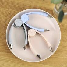 1pc, Stainless Steel Pineapple Eye Remover, Fruit Corer, Vegetable Corer, Creative Vegetable Hole Digger, Vegetable Core Removing, Fruit Core Remover, Household Multifunctional Pineapple Peeler, Fruit Strawberry Stem Remover, Kitchen Tools - 粉色 - 查看 5