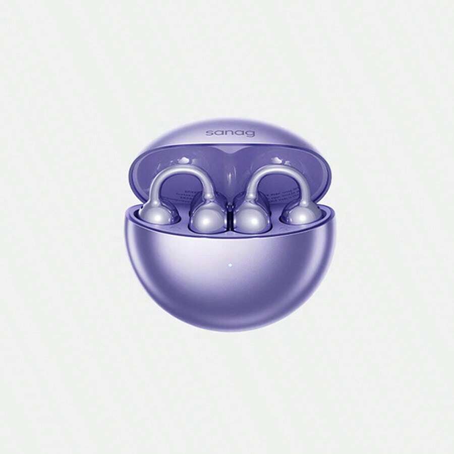 sanag Auriculares Bluetooth S6S con cancelación de ruido, llamadas nítidas, carga rápida y batería de larga duración, ultraligeros y cómodos de llevar, resistencia al agua y al sudor IPX4, color morado estrella. - Estrella púrpura - Ver 1