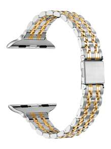 Correa de reloj de acero inoxidable compatible con Apple Watch