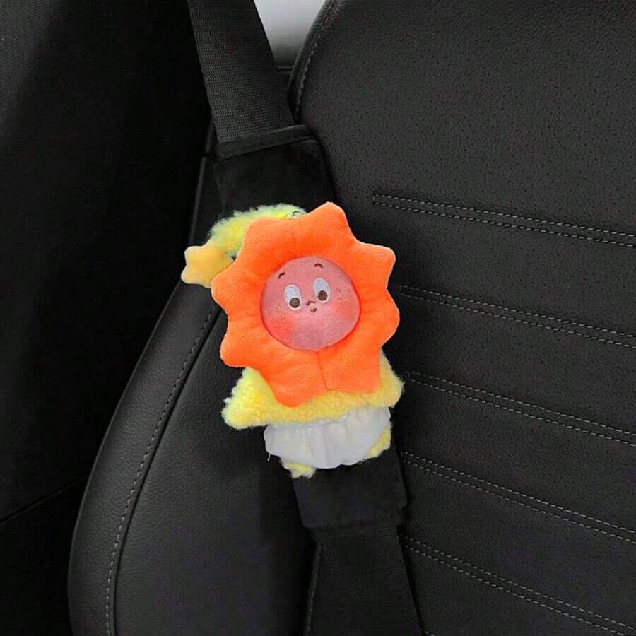 1pc Cute Little Sun Decor Car Seat Belt Shoulder Pad Cover - Multicolor - View 1