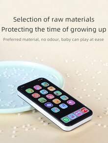 1 件儿童逼真苹果智能手机音乐手机，多模式触摸屏，男孩和女孩的益智玩具，生日礼物 - 彩色 - 查看 4