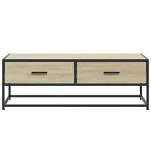 Couchtisch Sonoma-Eiche 100x50x35 cm Holzwerkstoff und Metall - Braun - Übersicht 4