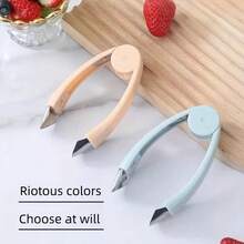1pc, Stainless Steel Pineapple Eye Remover, Fruit Corer, Vegetable Corer, Creative Vegetable Hole Digger, Vegetable Core Removing, Fruit Core Remover, Household Multifunctional Pineapple Peeler, Fruit Strawberry Stem Remover, Kitchen Tools - 粉色 - 查看 3