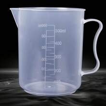 1 pieza Taza medidora de líquidos de plástico, taza multiusos para hornear, herramienta esencial de cocina, suministros de cocina - Multicolor - Ver 6
