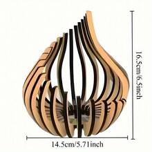 Kreative Holz Kerzenhalter (Kerzen nicht enthalten), Heimatstadt Stil Teelichthalter, moderner Kerzenhalter, dekoratives Stück geeignet für Wohnzimmer, Küche, Esszimmer, Couchtisch, Kaminumrandung, Heimdekoration, Geschenk