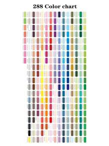 GuangNa 288/240/168/120 Color Direct Liquid Acrylic Marker Pens, Students Use Art Professional Drawing Drawing Color Soft-Head Marker Paper-Tight Stackable Diy Graffiti Coloring Book Coloring Pen Can Draw Glass Stone Waterproof Body Painting Brush Christmas Gift