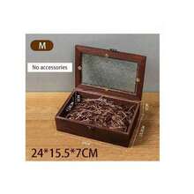 1pc Elegant Wooden Vintage Cabinet Featuring Glass Door Panel And Drawer For Stylish Cosmetics And Miscellaneous Storage, Perfect For Valentine's Day Gifts, Home Decor, And Organizing Essentials For The Festive Season, Ideal For Christmas, Thanksgiving, And New Year Celebrations - Coffee Brown - View 16