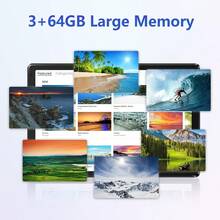 Qetupa Tablet PC Android 14 10,1 inci, RAM 3GB + ROM 64GB, Prosesor MTK 6755 Quad-Core 1,3GHz, Layar Sentuh IPS HD (1280x800), Bluetooth 5.2 dan WiFi 5 802.11ac, GPS, Kamera Depan 2MP dan Kamera Belakang 5MP, Baterai Besar 6000mAh, Tanpa Kartu SIM - Hitam - View 5