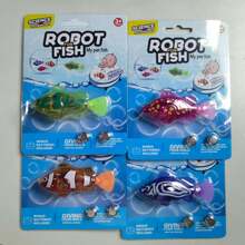 2 Pcs/4 Pcs Electronic Pet Fish, Interactive Robot Electric Fish Toys, Baby Bath Toys,Waterproof LED Light Electronic Fish, Speeding Up And Slowing Down Sway In Water, Twist Tail In A Lifelike Manner,Education, Halloween, Christmas, And Thanksgiving Gifts, Easter Gifts