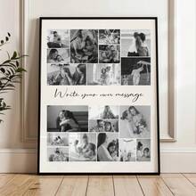 Tranh ghép ảnh gia đình cá nhân hóa, quà tặng tùy chỉnh dành cho mẹ, bố từ con gái hoặc con trai, ý tưởng quà tặng kỷ niệm độc đáo, quà tặng cho người thân yêu. - Nhiều màu - Xem 2