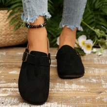 Damen Innen- und Außen Lässig Schuhe mit rutschfester Sohle, weiche Kork Plateau Sohle Slip-On Pantoffeln, Frühling/Sommer