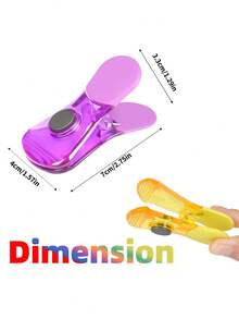 彩色磁性食品薯片零食袋封口夹 - 家用防潮保鲜零食封口夹,调味料封口夹,彩色冰箱磁铁夹,个性封口夹,照片磁铁夹,家居饰品,家居装饰,厨房装饰,食品薯片零食袋封口夹, - 查看 11