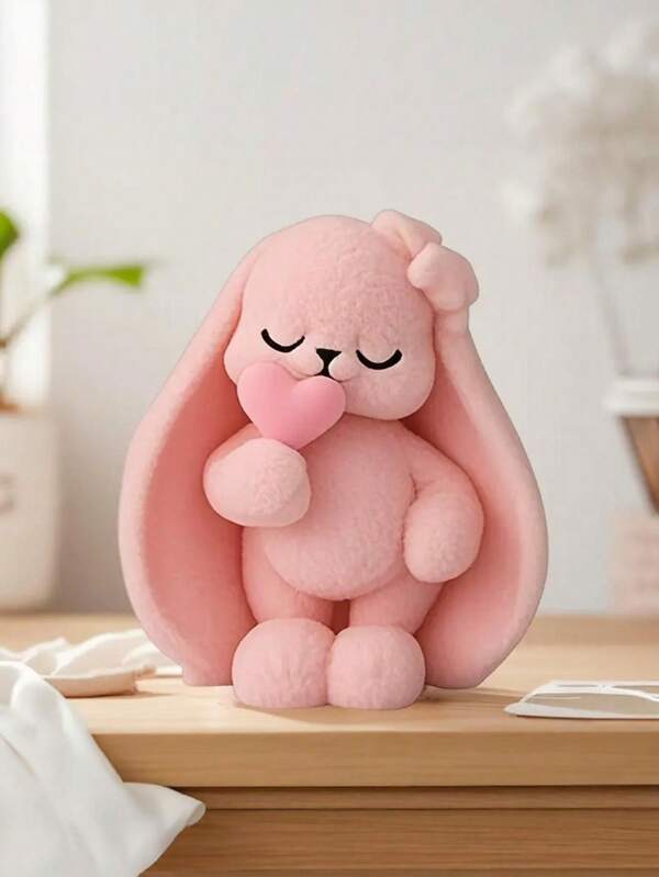 Playful Pink Rabbit Silicone Mold | Detailed Heart-Gesture Design For Candles, Resin & Clay – Cute Bunny Accessories, Ideal For Gift Crafting, Home Accents & All Occasions