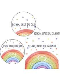 5 قطع/20 قطعة من مناديل الورق ذات موضوع "رائع أنك هنا!" مناسبة لحفلات العودة إلى المدرسة، حفلات التخرج، فعاليات الفنادق، حفلات الشاي، حفلات الربيع، حفلات الزفاف