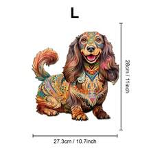 Dachshund/Corgi/Bulldog - Wooden Jigsaw Puzzle, Asymmetrical Animal Shaped Wooden Puzzle Toy, Party Game Gift, Decorative Art, Tabletop Magic Puzzle, Unique Children's Educational Puzzle, Birthday Gift, Wooden Puzzle For Kids, Back To School Gift, Christmas Gift - Multicolor - View 22