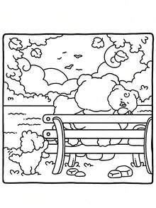 1 Pc "Mom's Time" Cocoa Themed Coloring Book, Suitable For Adults And Children, Bold And Simple Patterns, Large And Clear Design, Ideal For Relaxation. Can Be Used As Christmas, Halloween, Birthday, Children's Day Gift, Student Supplies, Back To School Supplies Or School Supplies.