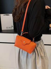 1pc Women's Casual Tote Bag, Versatile Solid Color Shoulder Bag, Boston Style Fashion Crossbody Bag