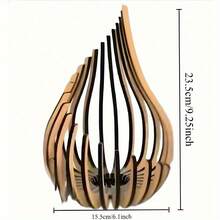 Kreative Holz Kerzenhalter (Kerzen nicht enthalten), Heimatstadt Stil Teelichthalter, moderner Kerzenhalter, dekoratives Stück geeignet für Wohnzimmer, Küche, Esszimmer, Couchtisch, Kaminumrandung, Heimdekoration, Geschenk