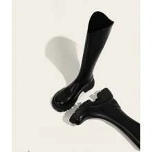 Women Mid-Calf Boots - 黑色升級版 - 查看 5