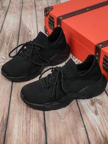 Zapatos casuales de slip-on negros versátiles, convenientes, con ajuste preciso, cómodos, suaves, transpirables, adecuados para vacaciones, exteriores, fitness, transporte, uso casual, tenis para hombres